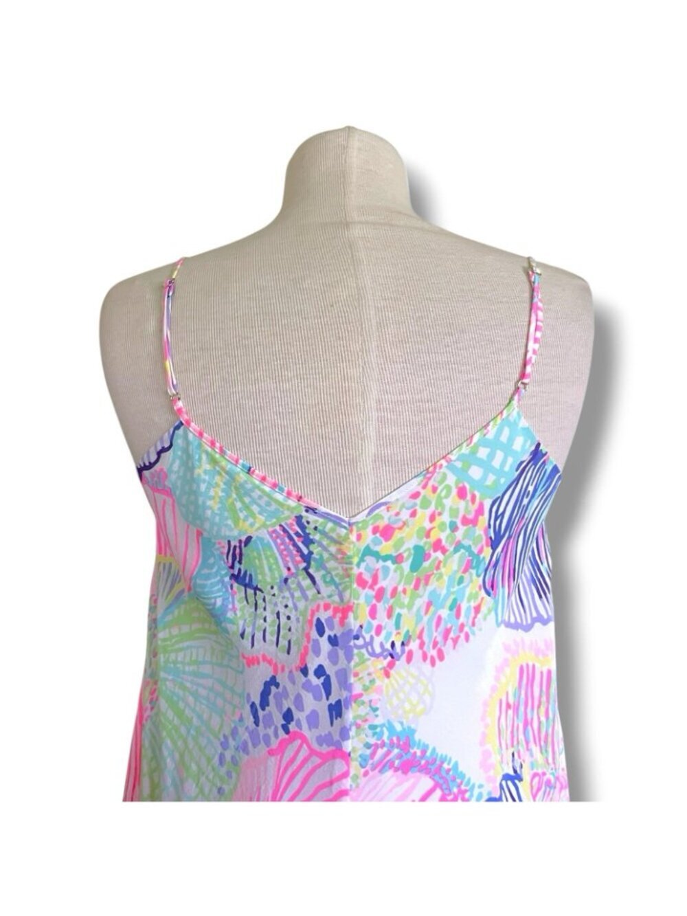 Lilly Pulitzer Clara Silk Slip Dress Small Roar of the Seas Shell Print Preppy - Picture 7 of 8